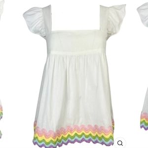 NWT Juliet Dunn London Babydoll Top